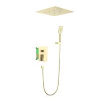 Душевая система со смесителем Timo Selene SX-2029/17SM монтаж встраиваемая в стену без термостата матовое золото