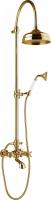Душевая система со смесителем Webert Ottocento OT721208010 монтаж настенная без термостата золото