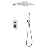 Душевая система со смесителем Abber Daheim AF8219 монтаж настенная без термостата хром