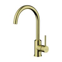 Смеситель для кухни Omoikiri Shinagawa 4994481 без подключения к фильтру светлое золото