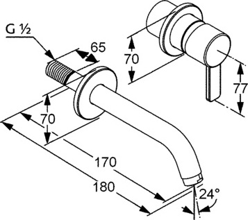 Смеситель для раковины Kludi Zenta 382440575 хром
