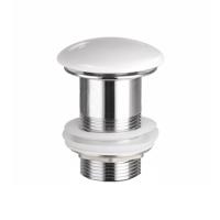 Донный клапан без перелива Ceramica Nova CN2000 латунь/керамика белый