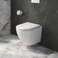 Унитаз подвесной BelBagno Uno BB5177CH-TOR/SC Tornado фаянс белый