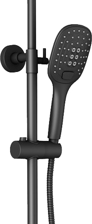 Душевая система со смесителем Timo Helmi SX-1170/03 монтаж настенная без термостата черный
