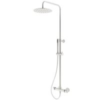 Душевая система со смесителем Plumberia Selection IXO XO6302BO монтаж настенная с термостатом белый матовый