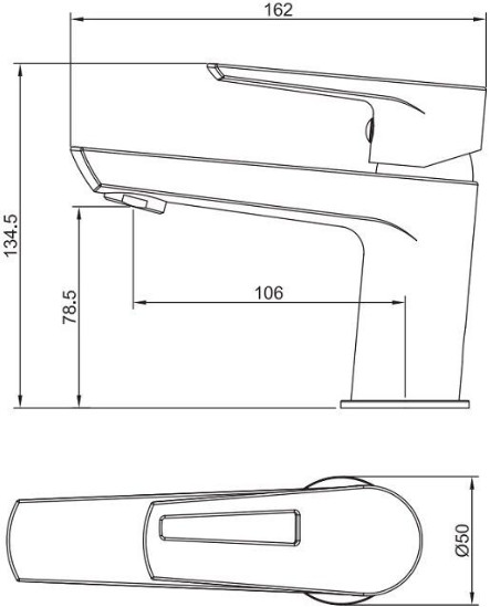 Смеситель для раковины Aquanet Logic AF320-10С хром