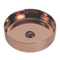 Раковина  круглая Abber Bequem AC2109RG фаянс цвет розовое золото