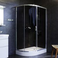 Душевой угол Am.Pm Like W83G-302U120CG прямоугольная-асимметричная  стекла тонированные прозрачные, профиль хром