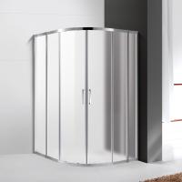 Душевой угол Cezares Molveno MOLVENO-RH-22-130/120-P-Cr прямоугольная-асимметричная  стекла рифленые, профиль хром