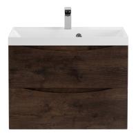 Тумба под раковину подвесная BelBagno Marino MARINO-600-2C-SO-RW-P 60 см  2 ящика цвет Rovere Moro 