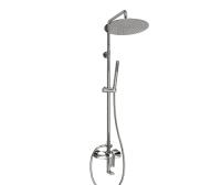 Душевая система со смесителем Wasserkraft  A166.116.137.010.CH монтаж настенная без термостата хром