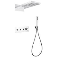 Душевая система со смесителем Abber Rund AF8752 монтаж встраиваемая в стену с термостатом хром