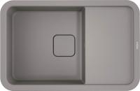 Кухонная мойка прямоугольная Omoikiri Tasogare 4993748 встраиваемая сверху серый