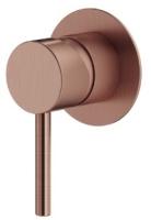 Смеситель для душа на 1 выход Plumberia Selection IXO XO1111RS встраиваемый в стену 
без термостата брашированная медь