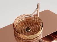 Раковина накладная круглая Ceramica Nova Cristal CN6058 стекло цвет бежевый