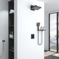 Душевая система со смесителем Vincea Inspire VSFW-3I21MT4RMB монтаж встраиваемая в стену с термостатом матовый черный