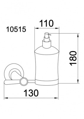 Диспенсер для мыла Boheme Chiaro 10515 настенный Gold