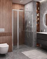 Душевая дверь распашная Cezares Molveno MOLVENO-BA-11-100+30-C-Cr-IV 130 см стекла прозрачные профиль хром