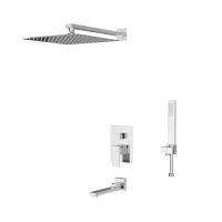 Душевая система со смесителем D&K Bayern.Liszt DA1515601A04 монтаж встраиваемая в стену без термостата хром