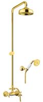 Душевая система со смесителем Webert Armony AM760405010 монтаж настенная без термостата золото