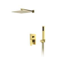 Душевая система со смесителем D&K Bayern.Liszt DA1515707A04 монтаж встраиваемая в стену без термостата матовое золото