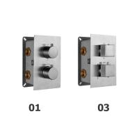 Смеситель для душа RGW Shower Panels 21140542-31 встраиваемый в стену 
с термостатом хром