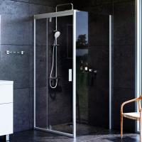 Душевой угол Am.Pm Gem W90G-404-090MT квадратная   стекла прозрачные, профиль серебро