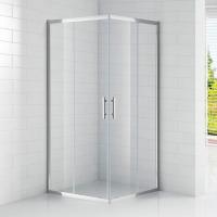 Душевой угол Cezares Eco ECO-O-A-2-80-C-Cr квадратная   стекла прозрачные, профиль хром