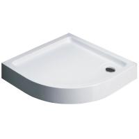 Душевой поддон низкий Black&amp;White  QC-08H четверть круга акрил 80x80 белый