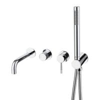 Смеситель для ванны или душа Boheme Uno 464-3-CR встраиваемый в стену 
без термостата хром