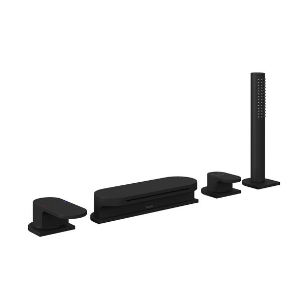 Смеситель для ванны Ravak Chrome X070445 на борт ванны 
без термостата черный матовый