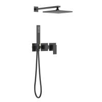 Душевая система со смесителем Timo Selene SX-2169/03SM монтаж встраиваемая в стену без термостата черный