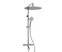 Душевая система со смесителем Wasserkraft  A188.117.127.010.CH Thermo монтаж настенная с термостатом хром