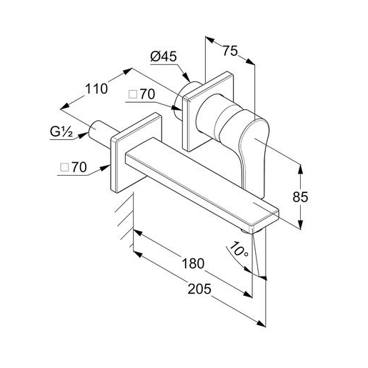 Смеситель для раковины Kludi Zenta SL 482440565 хром