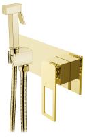 Гигиенический душ Boheme Q 147-GG встраиваемый в стену Gold/Gold