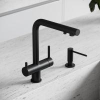 Смеситель для кухни Sancos Foster SC4014MB с подключением к фильтру черный матовый