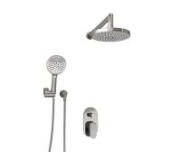 Душевая система со смесителем Wasserkraft  A14029 монтаж встраиваемая в стену без термостата хром