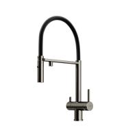 Смеситель для кухни Sancos Imola SC4010GG с подключением к фильтру вороненая сталь/черный