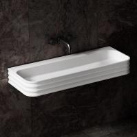 Раковина подвесная прямоугольная Abber STEIN AS2651-0.8 искусственный камень цвет белый матовый