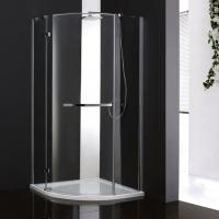 Душевой угол Cezares Bergamo BERGAMO-W-R-1-100-ARCO-C-Cr-L-IV четверть круга  стекла , профиль 