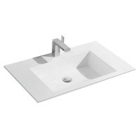 Раковина мебельная  Vincea  VCB-13800W литьевой мрамор цвет белый