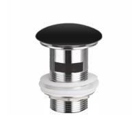 Донный клапан с переливом Ceramica Nova CN2000MBx латунь/керамика чёрный матовый