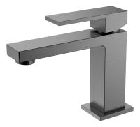 Смеситель для раковины Boheme Qubic 471-GM графит