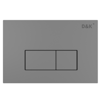 Кнопка смыва механическая D&amp;K Rhein DB1499006 цвет графит
