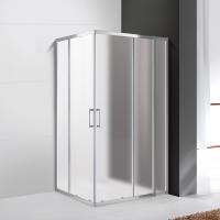 Душевой угол Cezares Molveno MOLVENO-AH-21-100+20-P-Cr квадратная   стекла , профиль 