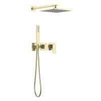 Душевая система со смесителем Timo Selene SX-2169/17SM монтаж встраиваемая в стену без термостата матовое золото