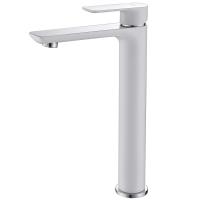 Смеситель для раковины Abber Weiss Insel AF8011W белый-хром