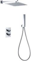Душевая система со смесителем Allen Brau Infinity 5.21016-00 монтаж встраиваемая в стену с термостатом хром