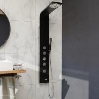 Душевая система со смесителем RGW Shower Panels 21140105-14 монтаж настенная без термостата черный