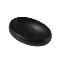 Раковина  овальная Abber Bequem AC2102MB керамика цвет черный матовый